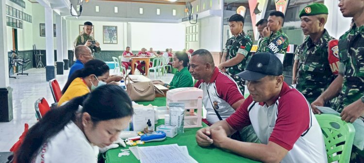 Ramaikan HUT TNI ke-80, Polres Kupang Ambil Bagian dalam Aksi Donor Darah