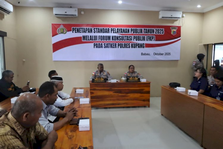 Polres Kupang Gelar Penetapan dan Revisi Standar Pelayanan Publik Tahun 2025