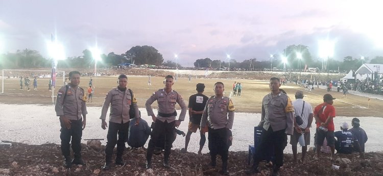 Turnamen Sepak Bola Lazarus Laiskodat Memorial Cup II Resmi Dibuka, Polres Kupang Pastikan Kegiatan Berjalan Aman dan Lancar