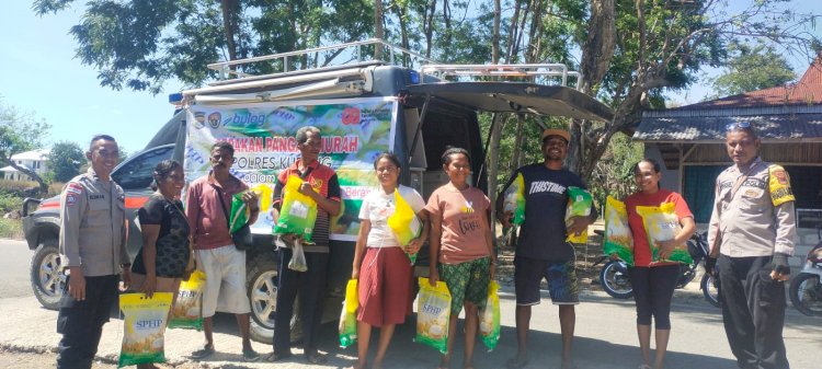 Polres Kupang Gelar Gerakan Pangan Murah di Amarasi, Sediakan Beras SPHP Bulog untuk Warga