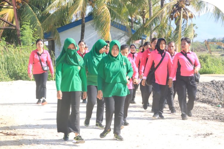 Sinergi Bhayangkari dan Persit: Olahraga Bersama di Polres Kupang Penuh Sukacita Sambut HKGB ke-73