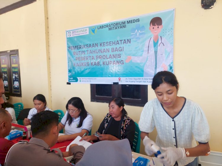 Polres Kupang Gelar Pemeriksaan Kesehatan Personel, Kapolres dan Wakapolres Tinjau Langsung Kegiatan