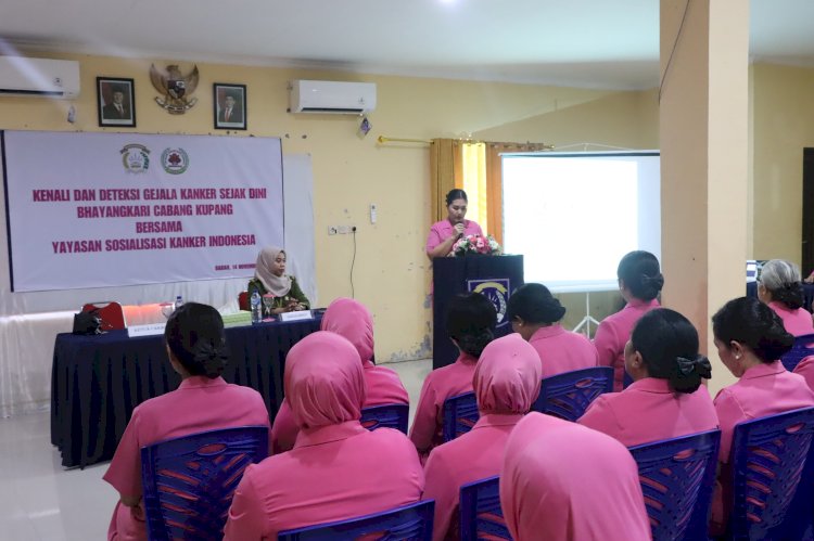 Bhayangkari Cabang Kupang Gelar Sosialisasi Pengenalan dan Deteksi Dini Kanker