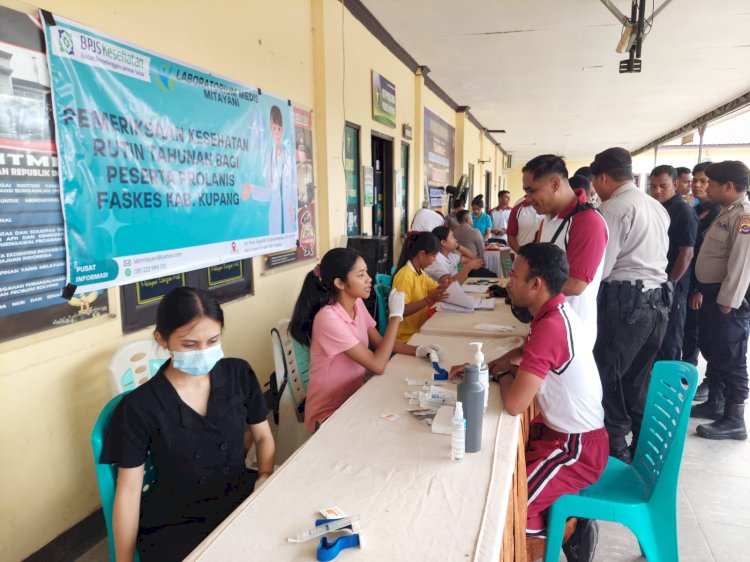Polres Kupang Gelar Pemeriksaan Kesehatan Lanjutan Melalui Program Prolanis