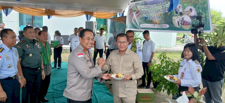 Disambut Hangat Bupati Kupang, Kapolda NTT Hadiri Pengumuman Swasembada Pangan Indonesia 2025
