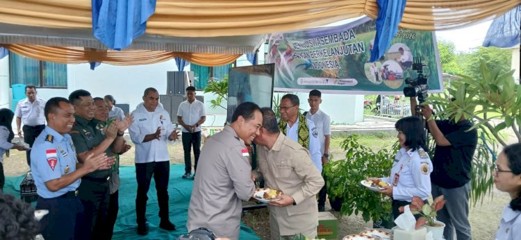 Disambut Hangat Bupati Kupang, Kapolda NTT Hadiri Pengumuman Swasembada Pangan Indonesia 2025