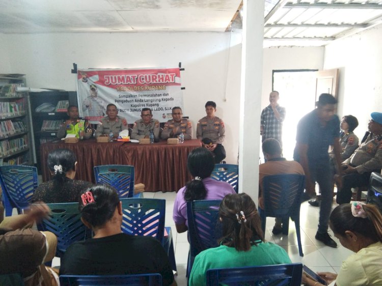 Serap Aspirasi Masyarakat, Polres Kupang Gelar Jumat Curhat di Kupang Tengah