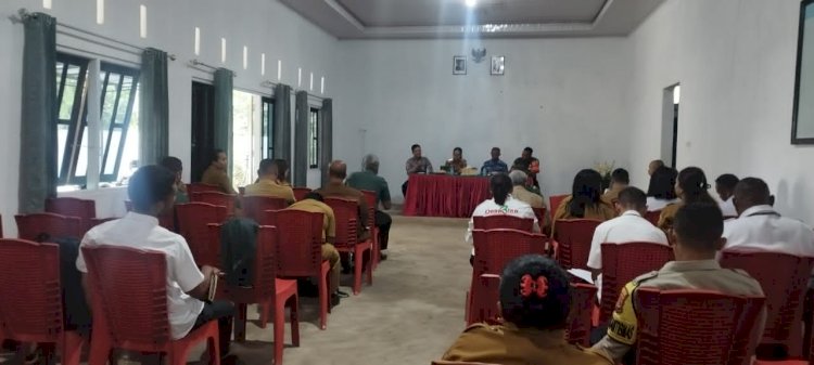 Polsek Kupang Tengah Hadiri dan Amankan Rakor Tingkat Kecamatan Taebenu Januari 2025