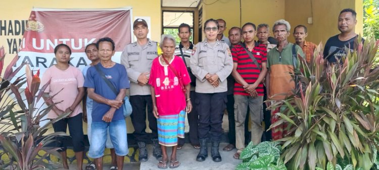 Bhabinkamtibmas Desa Honuk dan Saukibe Fasilitasi Penyelesaian Kasus Pengancaman Secara Kekeluargaan