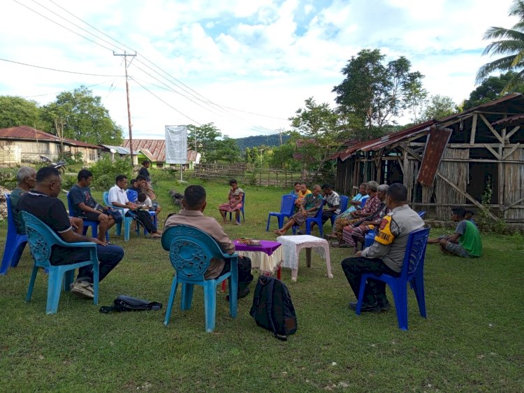 Bhabinkamtibmas Polsek Fatuleu Siapkan Ruang Mediasi, Sengketa Ternak dan Tanaman Jagung Berakhir Damai