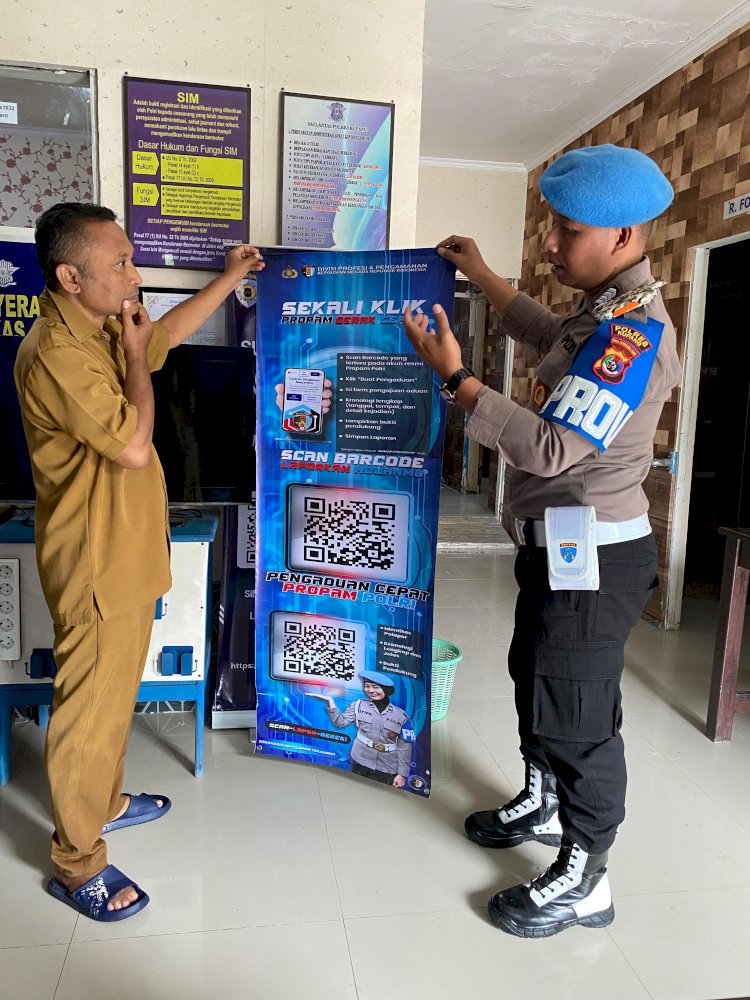 Propam Polres Kupang Gencar Sosialisasikan Pengaduan Online kepada Masyarakat