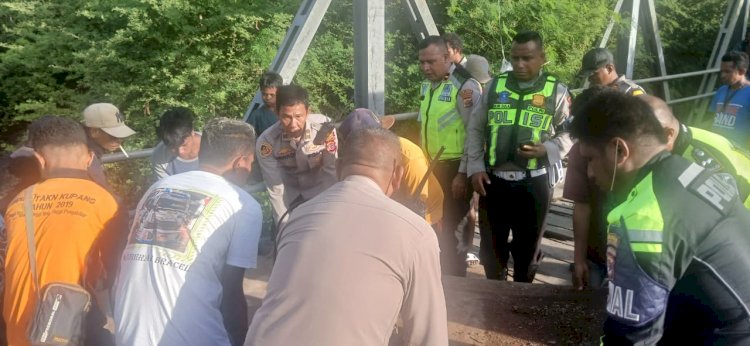 Polres Kupang Terus Pantau Perkembangan Jalur Alternatif Akibat Jembatan Putus