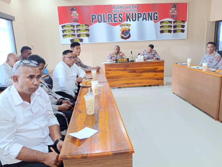 Polres Kupang Hadiri Vicon Kapolda NTT, Tekankan Disiplin Anggota dan Optimalisasi Layanan 110