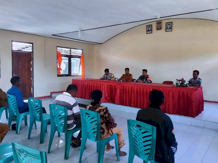 Problem Solving Sengketa Ternak, Bhabinkamtibmas Polsek Fatuleu Mediasi Warga di Desa Poto