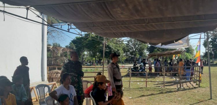Polsek Amfoang Utara Amankan Turnamen Glory Cup VII di Amfoang Barat Laut