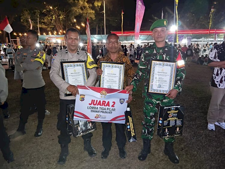Dua Personel Polres Kupang Raih Penghargaan Bergengsi dari Kapolda NTT pada HUT Bhayangkara ke-80