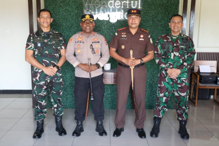Perkuat Sinergitas, Polri, TNI dan Kejaksaan Kabupaten Kupang Gelar Silaturahmi Lintas Institusi Demi Stabilitas Kamtibmas