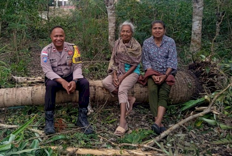 Manfaatkan Suasana Santai, Bhabinkamtibmas Sambang Warga dan Ajak Masyarakat Cegah TPPO