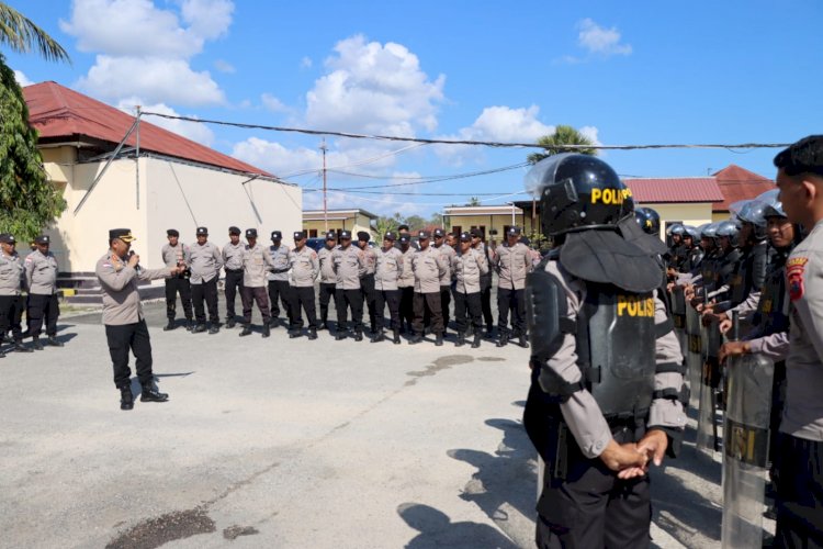 32 Desa Gelar Pilkades November 2026, Polres Kupang Mulai Intensifkan Latihan Sispamkota