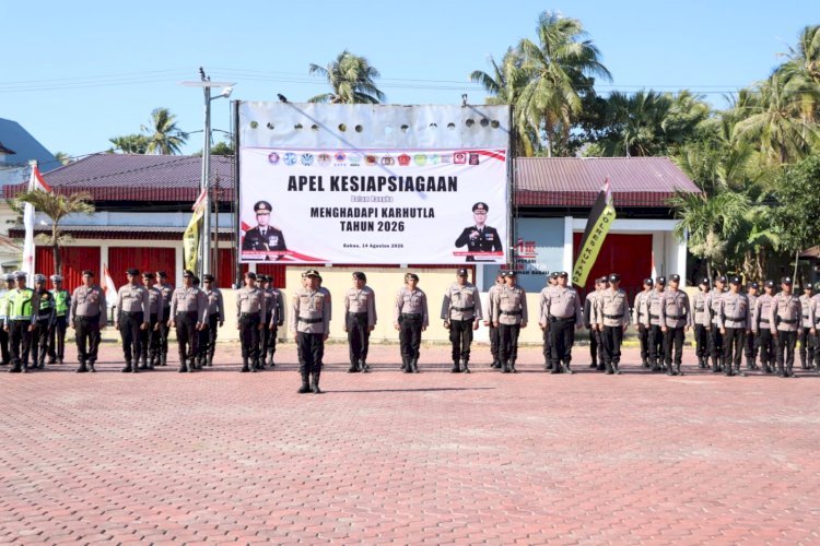Hadapi Ancaman Karhutla, Polres Kupang dan Stakeholder Gelar Apel Kesiapsiagaan