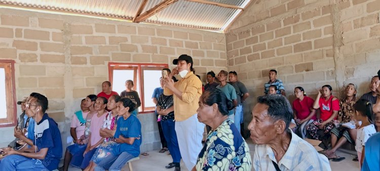 Kawal Penjaringan Calon Kepala Desa, Bhabinkamtibmas Uiboa Pastikan Tahapan Berjalan Aman