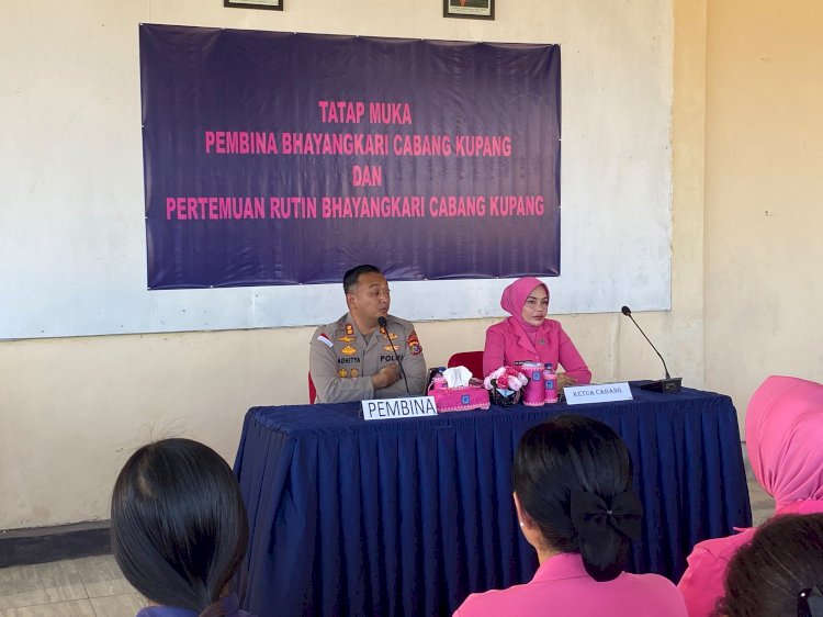 Tatap Muka Perdana, Bhayangkari Cabang Kupang Ditekankan Jaga Nama Baik Institusi dan Hindari Gaya Hidup Hedonisme