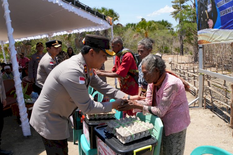 Disambut Tangis Haru Masyarakat Desa Benu Takari, Kapolda NTT Resmikan Sumur Bor di Desa Benu