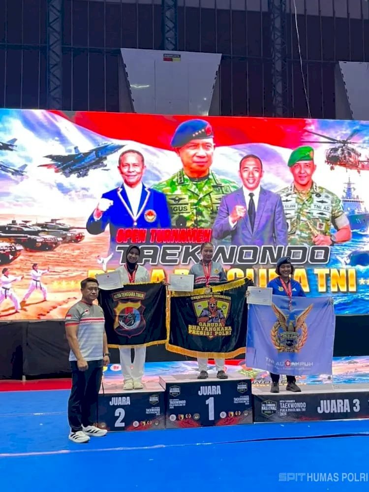 Satu Emas Tiga Perak, Taekwondo Polda NTT Tembus Juara Umum II Nasional