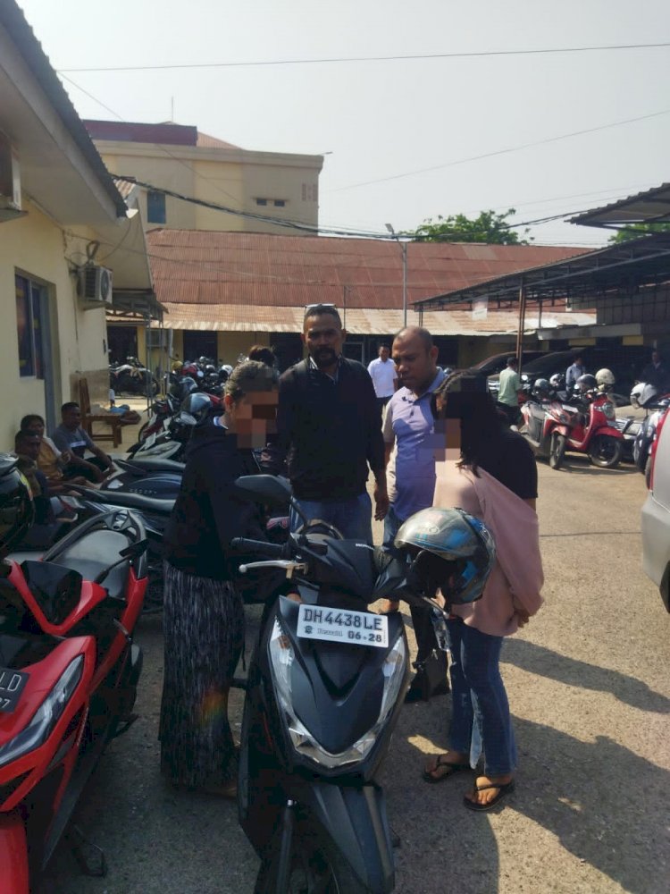 Polsek Kupang Tengah Bersama Warga Amankan Terduga Pelaku Curanmor di Penfui Timur