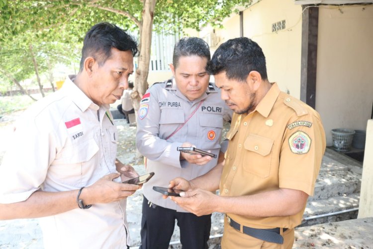 Polres Kupang Bersama Dukcapil Aktivasi IKD dan Sosialisasikan Agen Perlinsos