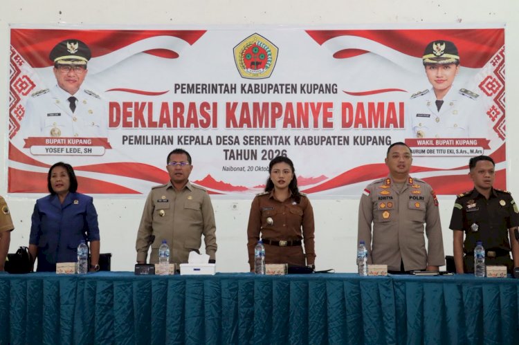 Kapolres Kupang Hadiri Deklarasi Kampanye Damai Pilkades Serentak 2026, Ajak Semua Pihak Jaga Kondusivitas