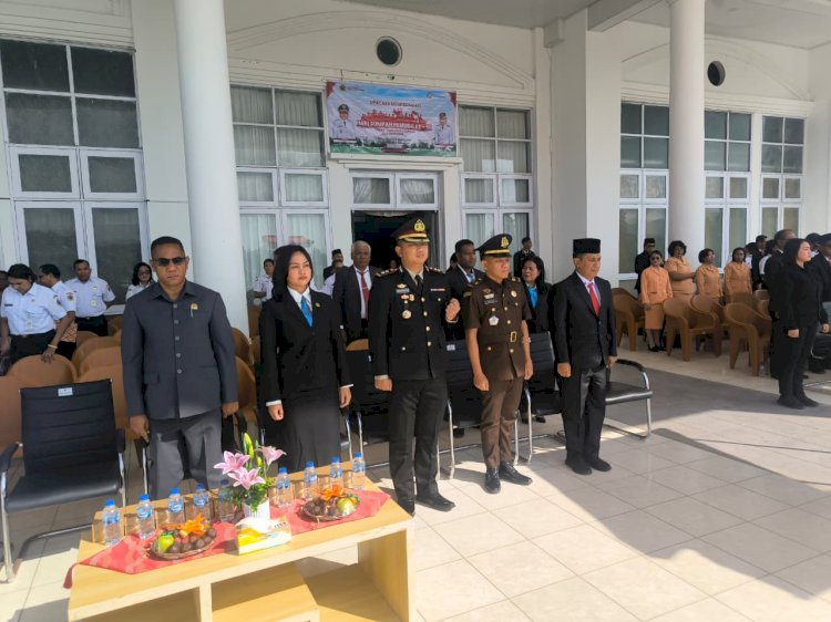 Kapolres Kupang Hadiri Upacara Hari Sumpah Pemuda ke-98 Tingkat Kabupaten Kupang di Oelamasi