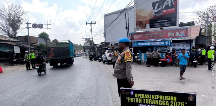 Prioritaskan Edukasi, Operasi Patuh Turangga 2026 Sasar Pengunjung Pasar Mingguan Oesao