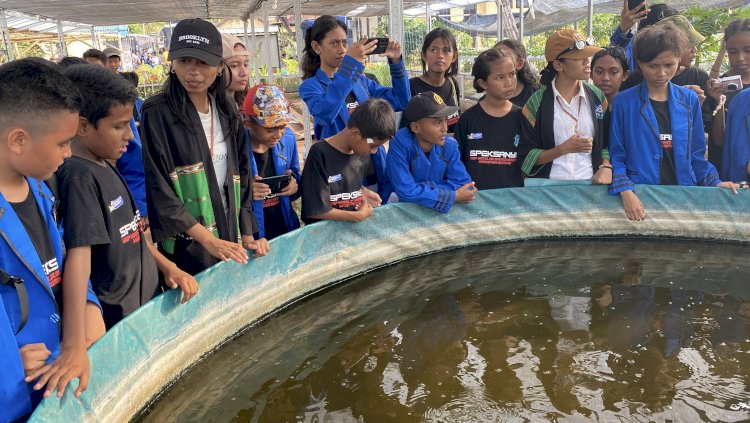 180 Siswa SMK St. Yoseph Naikoten Serbu Ekowisata Polres Kupang, Belajar Pertanian hingga Peternakan