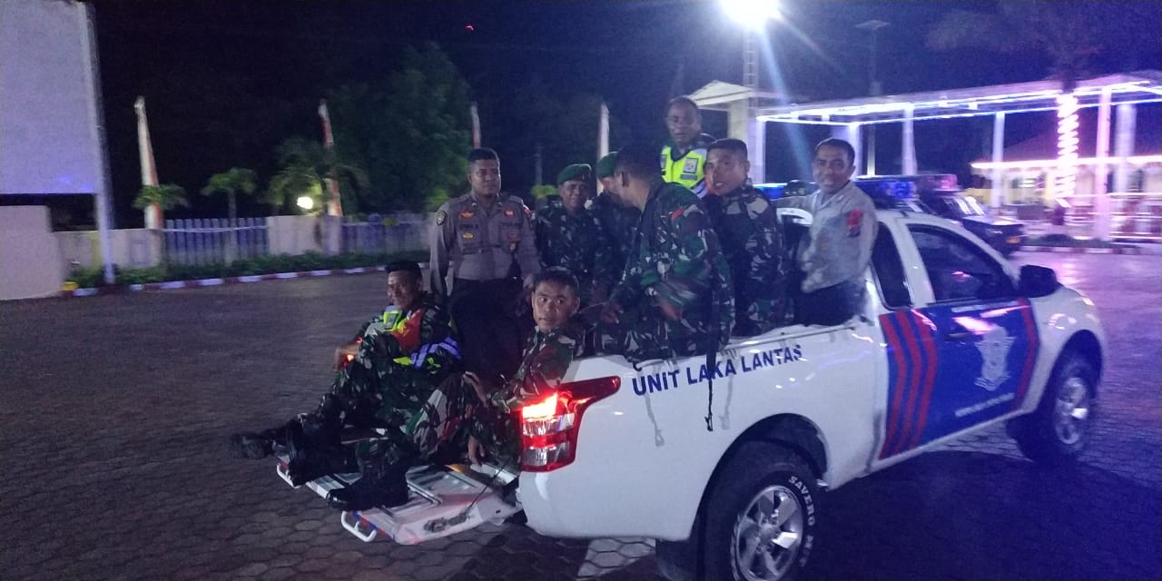 Polres Kupang terjunkan personil gabungan TNI POLRI amankan malam pergantian tahun